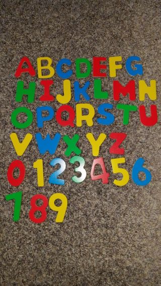 Melissa And Doug Magnetic Letters/ Numbers,  26 Letters,  10 Numbers,  Multicolor