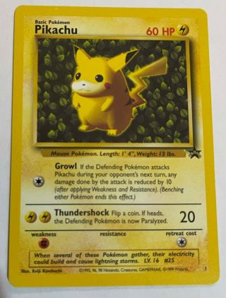 Ivy Pikachu Black Star Promo Pokemon Card Wotc 1999