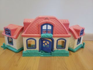 Fisher Price Little People Pink Roof Plastic Doll House Childrens Toy Kids