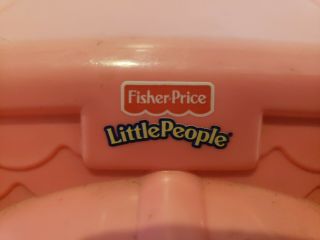 Fisher Price Little People pink roof plastic doll house childrens toy kids 2