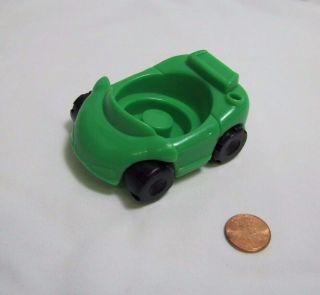 Fisher Price Little People Green Car Vehicle Action Ramps Garage House 1995
