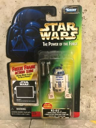 Kenner Star Wars Power Of The Force - R2 - D2 With Features And Freeze Frame