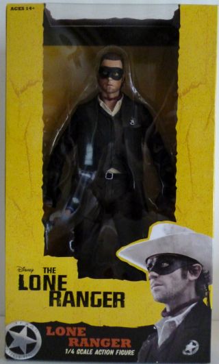 Lone Ranger (armie Hammer) Lone Ranger 1/4 Scale 18 " Inch Movie Figure Neca 2013