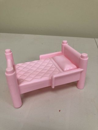 Playskool Dollhouse Bunk Bed Pink Bedroom Furniture 1991 Vintage