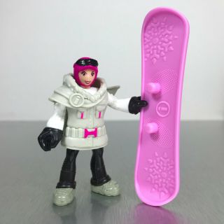 Imaginext Blind Mystery Bag Series 4 Girl Snowboarder Figure Snowboard Complete