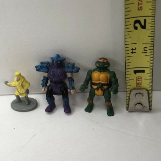 Tmnt Teenage Mutant Ninja Turtles Micro Mini Shredder Michelangelo April Oneil