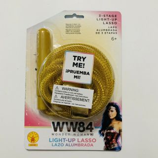 Ww84 Wonder Woman Light Up Lasso Three Stage Rubies Costume Accessory Cosplay