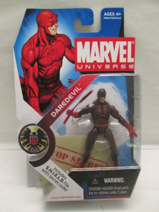 Marvel Universe 3.  75 " Figure Daredevil Series 1 008 Dark Red Variant