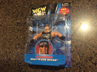 Vintage Clothesline Hollywood Hogan Wcw Nwo Wrestler 1998 Action Figures
