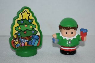 Fisher Price Little People Christmas Tree With Elf Figure