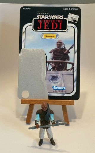 Vintage 1983 Kenner Star Wars Rotj Weequay Skiff Guard Complete