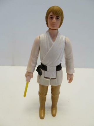 Star Wars Action Figure Luke Skywalker Brown Hair Farm Boy 1978 100