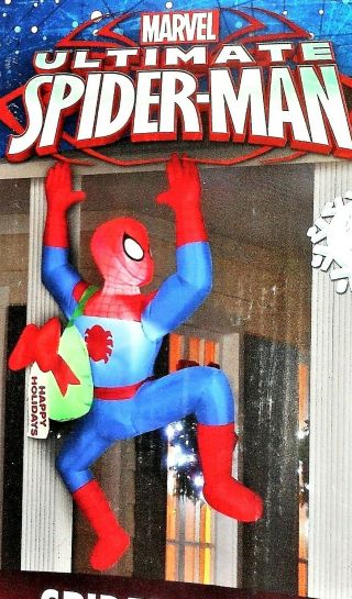 Marvel Ultimate Spider - Man 5 Foot Airblown Inflatable Christmas Universe Legends