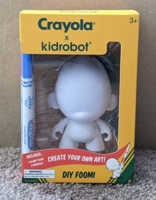 Crayola X Kidrobot Diy Foomi Blank Figure (munnyworld)
