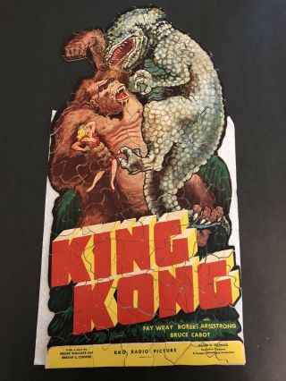 1933 King Kong Jigsaw Puzzle 135 Piece 100 Complete RKO with packaging 4
