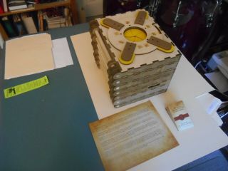Codex Silenda Mechanical Book Of Puzzles Yellow 7 Page Kickstarter Edition