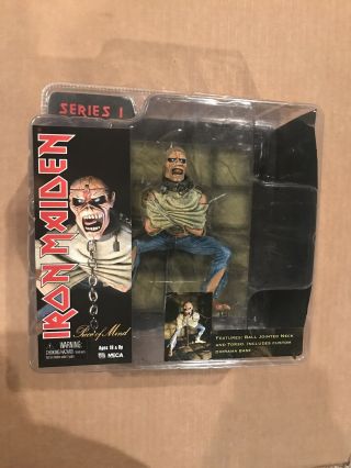 Iron Maiden Eddie Piece Of Mind Action Figure Neca Toy Series 1 Rare