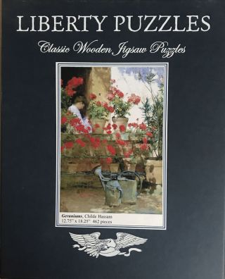 Liberty Classic Wooden Jigsaw Puzzle - Geraniums By Childe Hassam - Retired