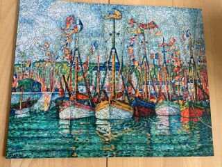 Liberty Classic Wooden Jigsaw Puzzle - " Blessing Of The Tuna Fleet At Groix "