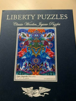 Liberty Wooden Jigsaw Puzzle: Sugar Magnolia,  881pieces 16.  75x21 By Phil Lewis