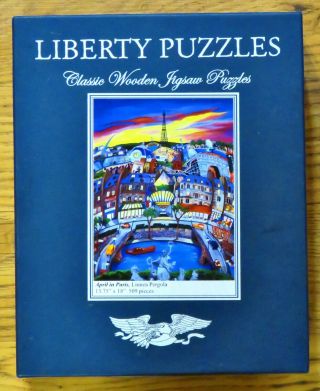 Liberty Classics Wooden Jigsaw Puzzle April in Paris by Linnea Pergola 509 Piece 3
