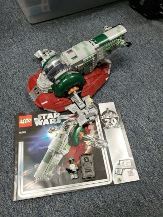 Star Wars Lego Set 75244 Slave 1 With Han In Carbonite And Boba Fett Missing.
