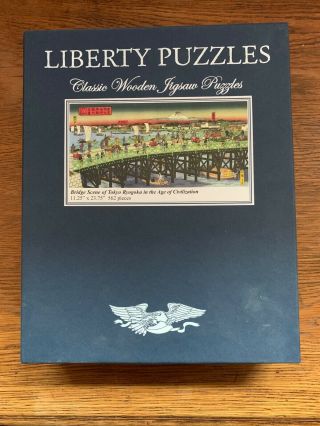 Liberty Puzzles Bridge Scene Of Tokyo Ryogoku In The Age Of Civilization