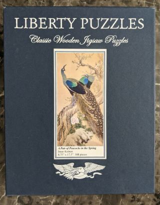 Liberty Wooden Jigsaw Puzzle,  A Peacocks In The Spring,  Imao Keinen,  308
