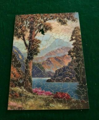 Vintage Pastime Puzzle 1933 " Land Of The Sky Blue Waters " By Parker Brothers