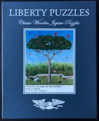 Liberty Wooden Jigsaw Puzzle - A Good Tree Can Lodge Ten Thousand Birds - 485p