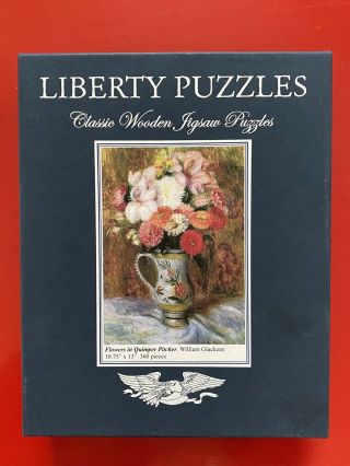 Liberty Classic Wooden Jigsaw Puzzle " Flowers In A Vase “ By William Glackens