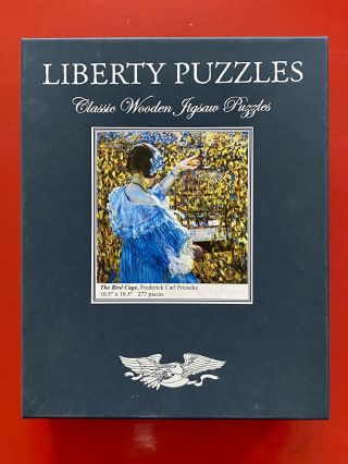 Liberty Classic Wooden Jigsaw Puzzle " The Bird Cage " By Frederick Carl Frieske