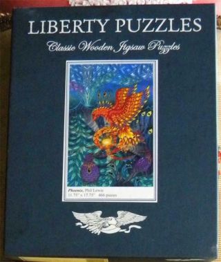 Challenging & Fun Liberty Classic Wooden Jigsaw Puzzle " Phoenix " By Phil Lewis