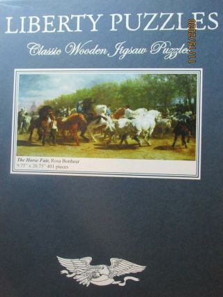 Liberty Wooden Jigsaw Puzzle.  " The Horse Fair " By Rosa Bonhuer
