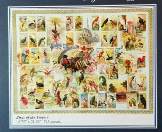 Great Cond Liberty Wooden Puzzle—birds Of The Tropics—745 Pc.  (xl) Complete