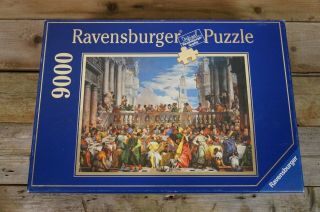 Complete Rare - Ravensburger Jigsaw Puzzle - 9000 Piece - Wedding Feast At Cana