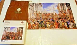 Wentworth Wooden " Whimsey " 500 Piece Jigsaw Puzzle The Wedding At Cana