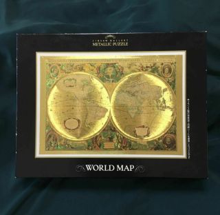 Tenyo World Map 1000 Piece Jigsaw Puzzle Metallic Inner Bag Article