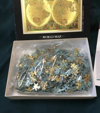 Tenyo World Map 1000 Piece Jigsaw Puzzle Metallic Inner Bag Article 3