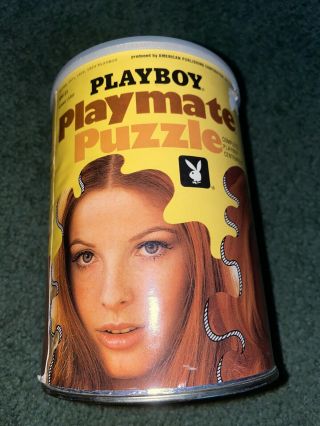 Vintage 1973 Playboy Playmate Bonnie Large Miss March Puzzle & Mini Poster