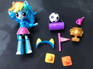 My Little Pony Mlp Equestria Girls Minis Rainbow Dash School Pep Rally Soccer