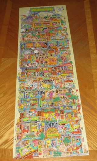Robert Blair Martin Art - Verticalville Ii Vintage Springbok Puzzle - Assembled