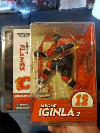 Mcfarlane Nhl Series 10 - Jarome Iginla 2 - Calgary Flames Red Jersey Figure