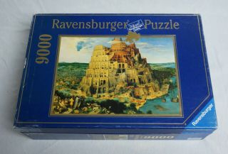 Complete Rare - Ravensburger Jigsaw Puzzle - 9000 Piece - 1996 The Tower Of Babel