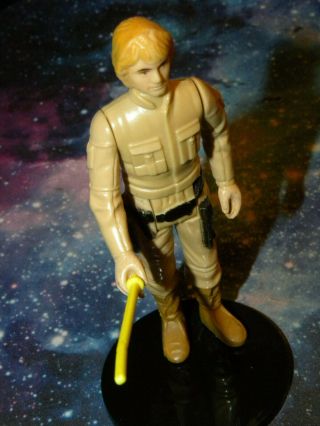 Vintage 1980 Star Wars Bespin Luke Skywalker With Saber Rare Brown Hair