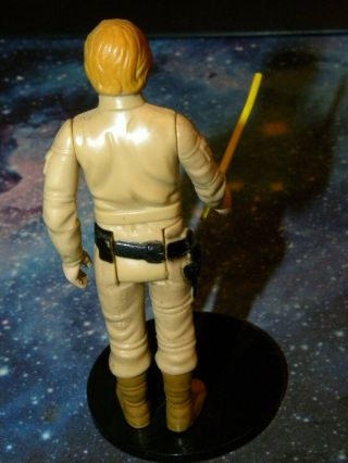 Vintage 1980 Star Wars Bespin Luke Skywalker With Saber RARE BROWN HAIR 3
