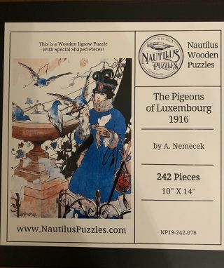 Nautilus Wooden Jigsaw Puzzles Pigeons Of Luxembourg Whimsies Like Liberty