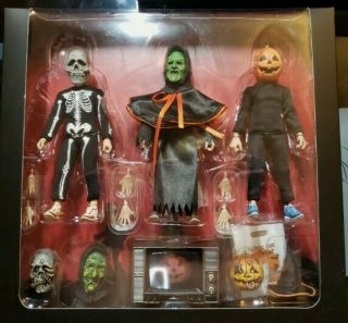 Neca Halloween Iii Season Of The Witch 8 " Scale 3 Pack Clothed Action Figure Nib