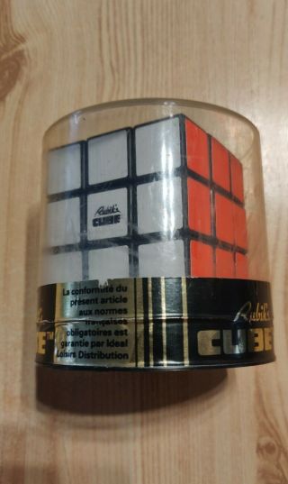 Rare Vintage Twisty Puzzle - Politoys Rubik Cube In Plastic Box - 1980