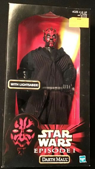 1999 Hasbro Star Wars Episode 1 12 " Darth Maul Action Figure 1/6 Scale Sith Lord